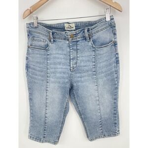 Vintage 90s Y2K Jordache Jeans Womens 10  Denim Light Wash Capri Bin9